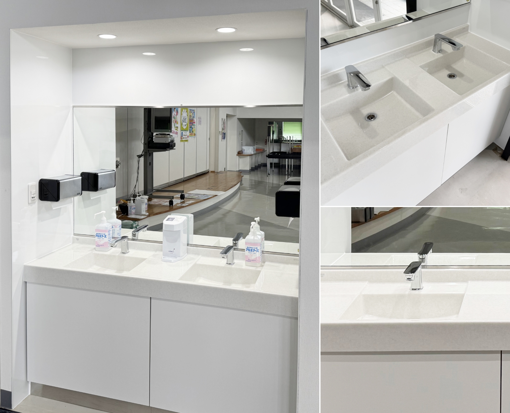 静岡県袋井市N会社様の洗面カウンターをデザインリフォームしたSP用写真