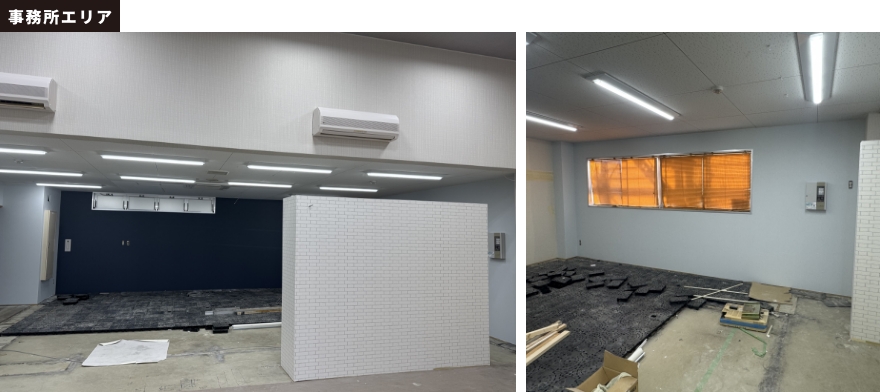 洗面カウンター全体の写真