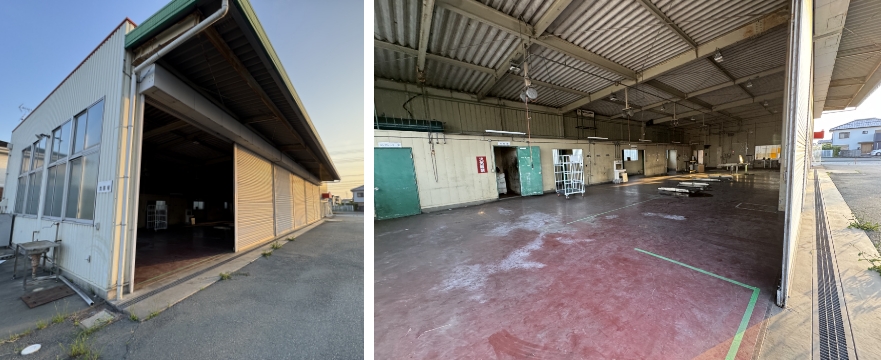 倉庫全体の施工前のビフォー写真