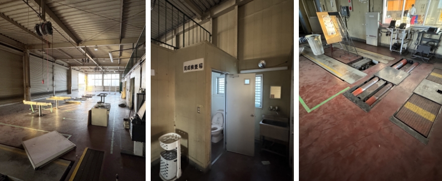 倉庫全体の施工前のビフォー写真