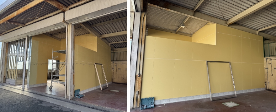 部屋割りのためのボード張り