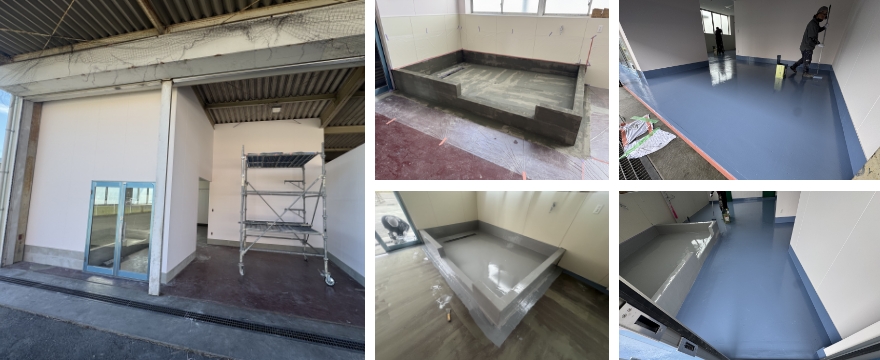 洗浄室新設の内装写真