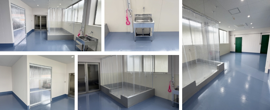 洗浄室新設の写真